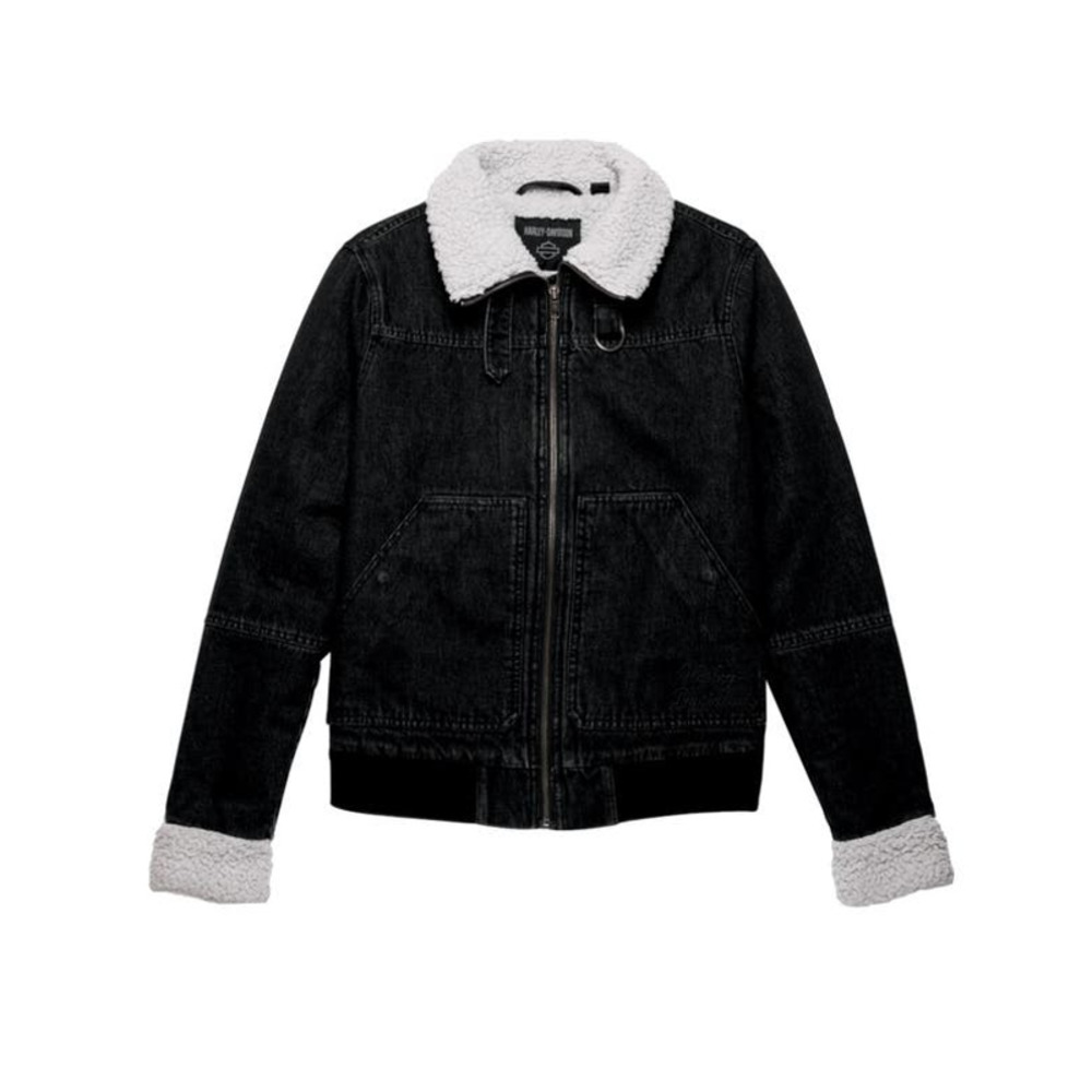 NWT Harley-Davidson‎ Women's Transcendent Sherpa Lined Denim Jacket Size Medium